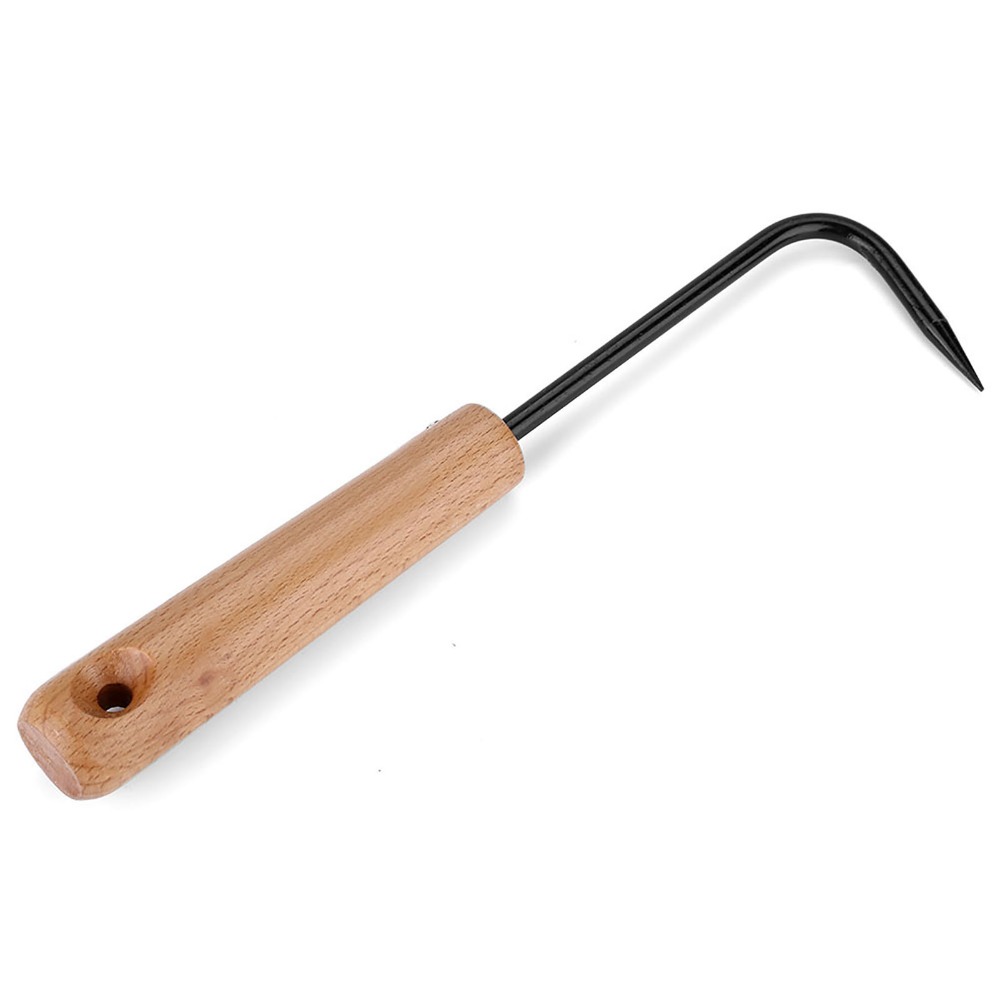 Bonsai Garden Tools - Sturdy Iron Bonsai Root Hook Wooden