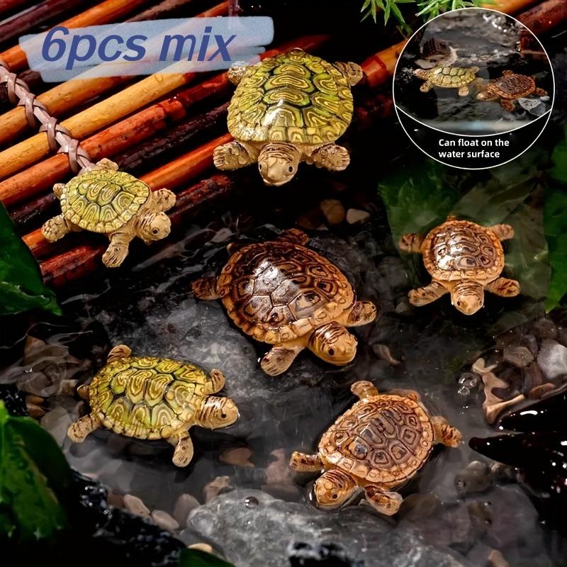 Landscape Bonsai Garden - 6 Mini Turtle Statues for Aquarium