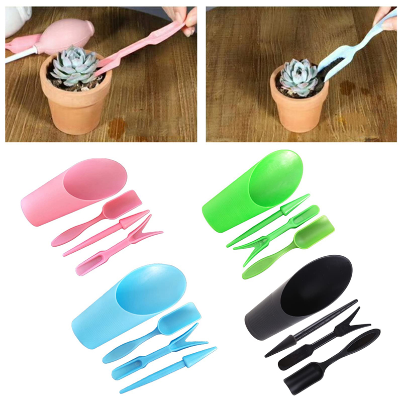 Bonsai Garden Tools - 4Pcs Garden Planter Kit Sowing Shovel