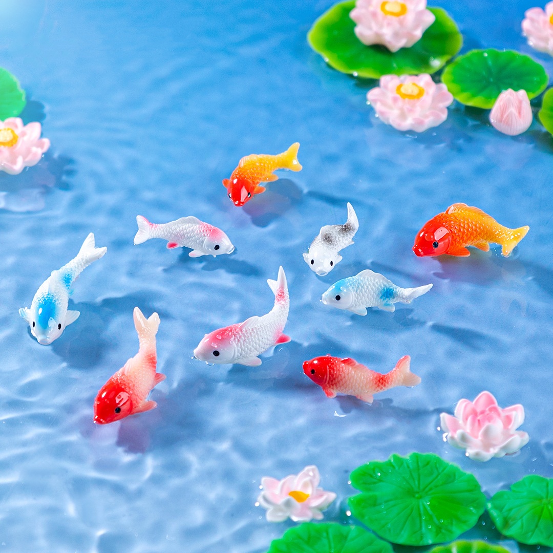 Landscape Bonsai Garden - 10PCS Mini Koi Fish Resin Goldfish