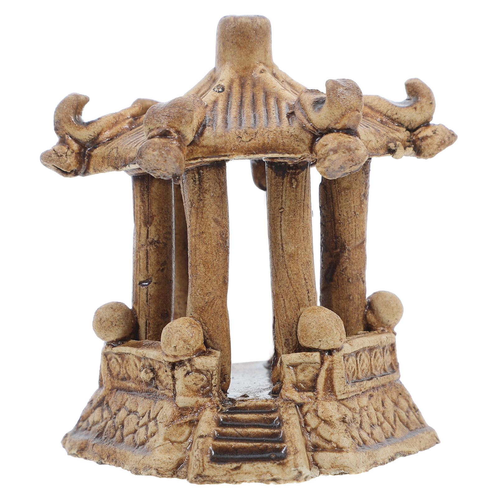 Landscape Bonsai Garden - Miniature Ceramic Pagoda Hexagonal Pavilion Bonsai
