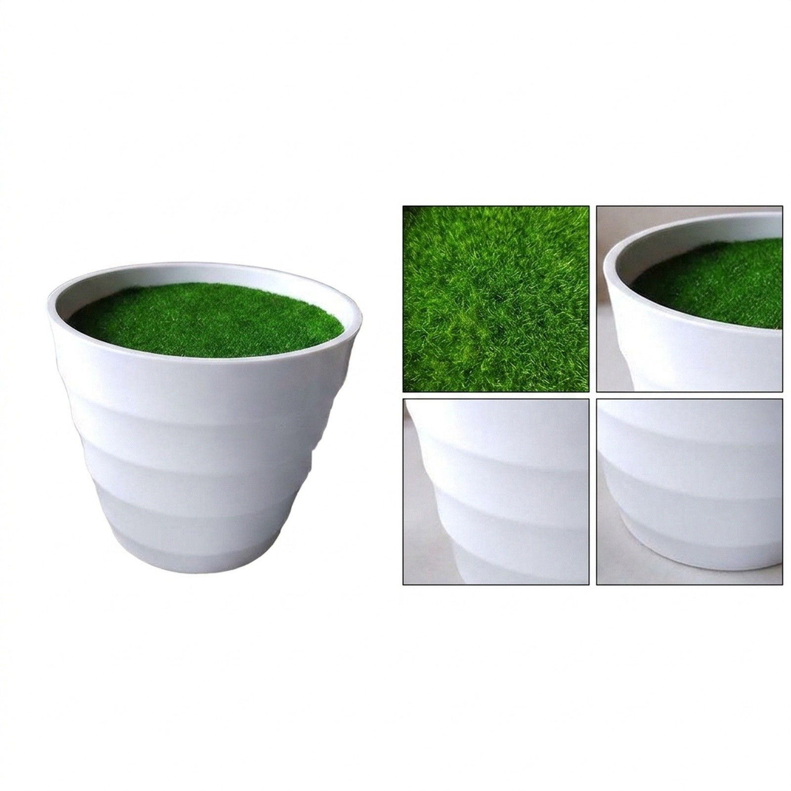 Bonsai Garden Restaurant - Plastic Lawn Vase with Built-in Artificial