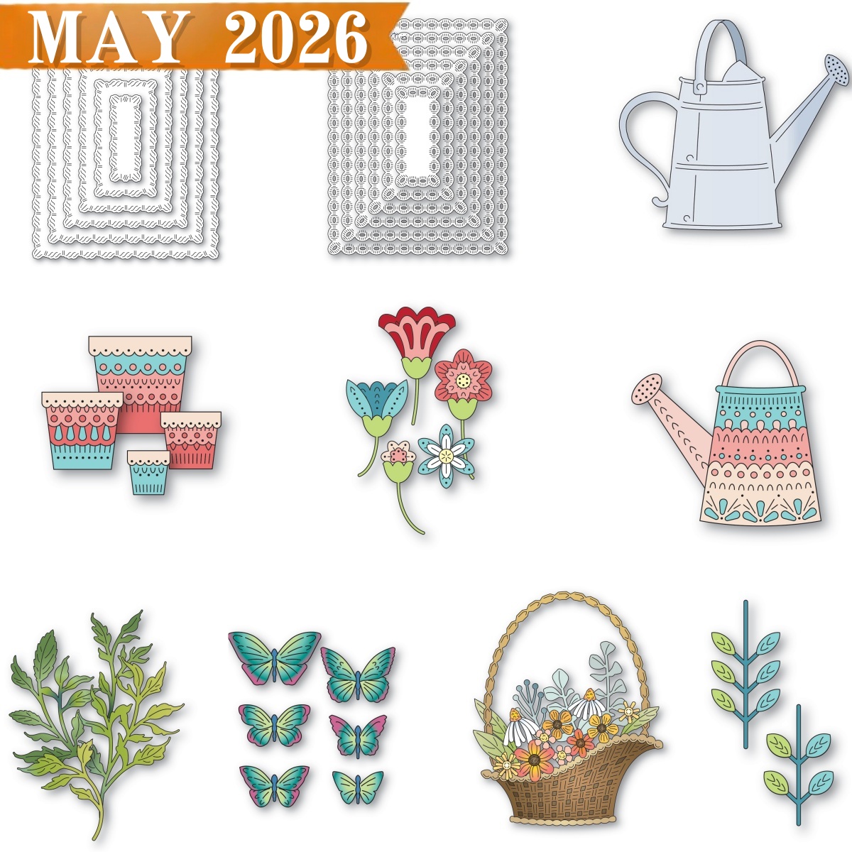 Bonsai Garden Ideas - 2026 Nordic Garden Metal Cutting Dies