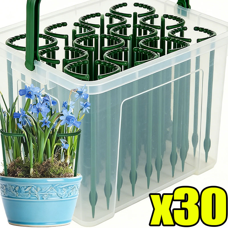 Bonsai Garden Tools - 30-1PCS Plastic Plant Support Semicircle Pile