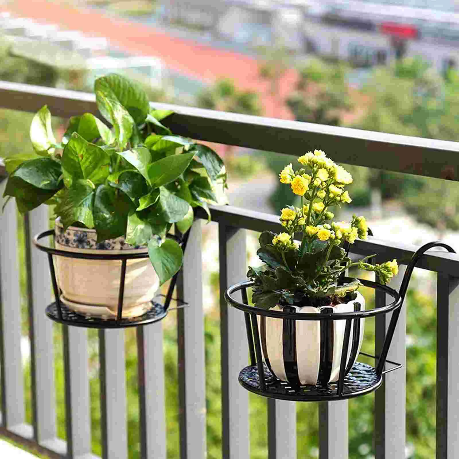 Bonsai Garden Wall - 2 Pcs Iron Flower Pot Stand