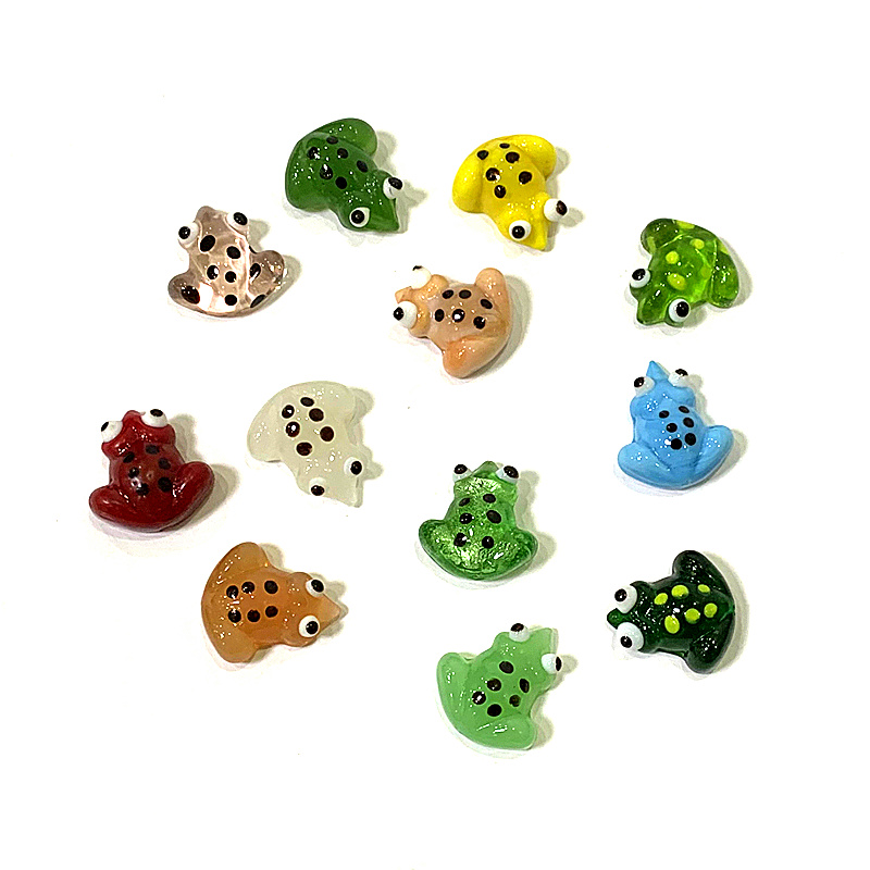 2pcs Mini Glass Frog Figurine  - đánh giá và giá Landscape Bonsai Garden