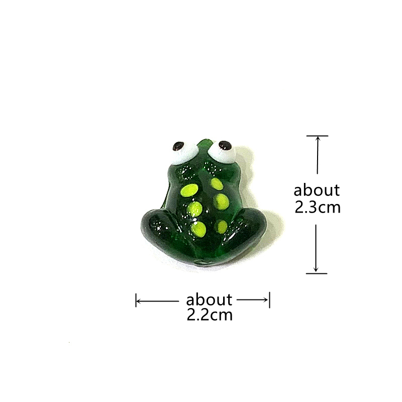 2pcs Mini Glass Frog Figurine  - đánh giá và giá Landscape Bonsai Garden