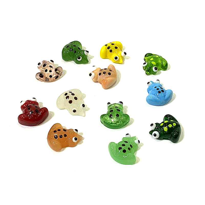 2pcs Mini Glass Frog Figurine  - đánh giá và giá Landscape Bonsai Garden