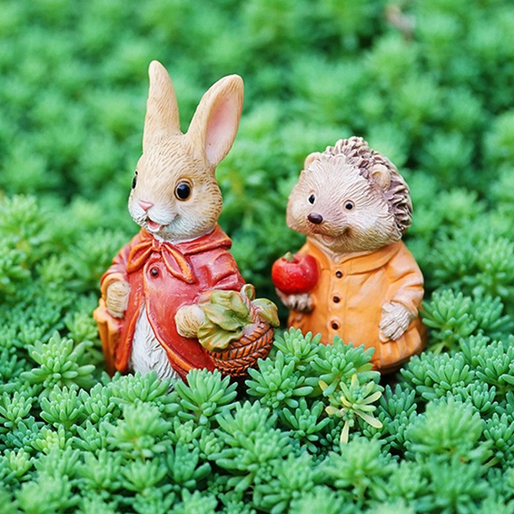 Multicolor Cartoon Rabbit Figu - đánh giá và giá Landscape Bonsai Garden