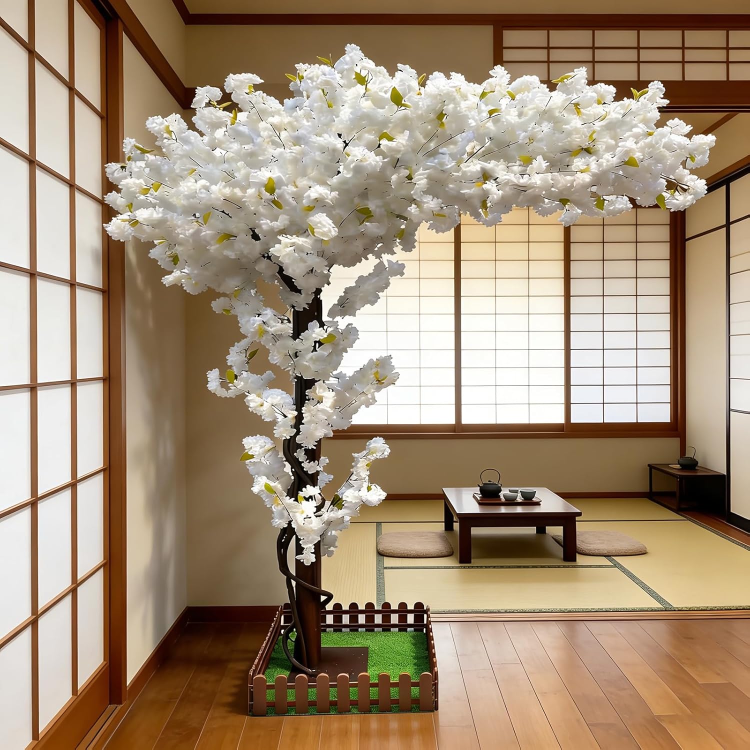 Large Artificial White Cherry  - đánh giá và giá Bonsai Garden Restaurant