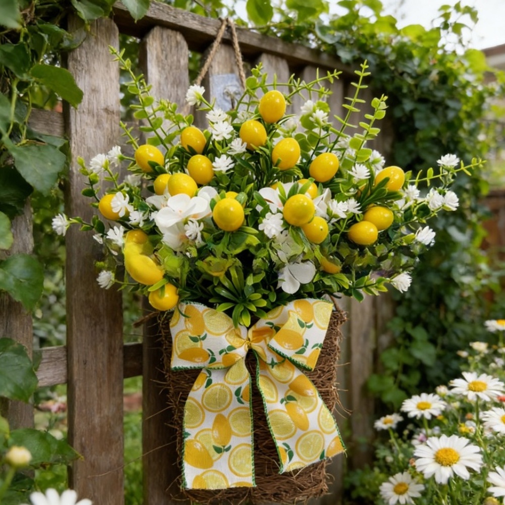 Artificial Lemon Hanging Baske - đánh giá và giá Bonsai Garden Wall