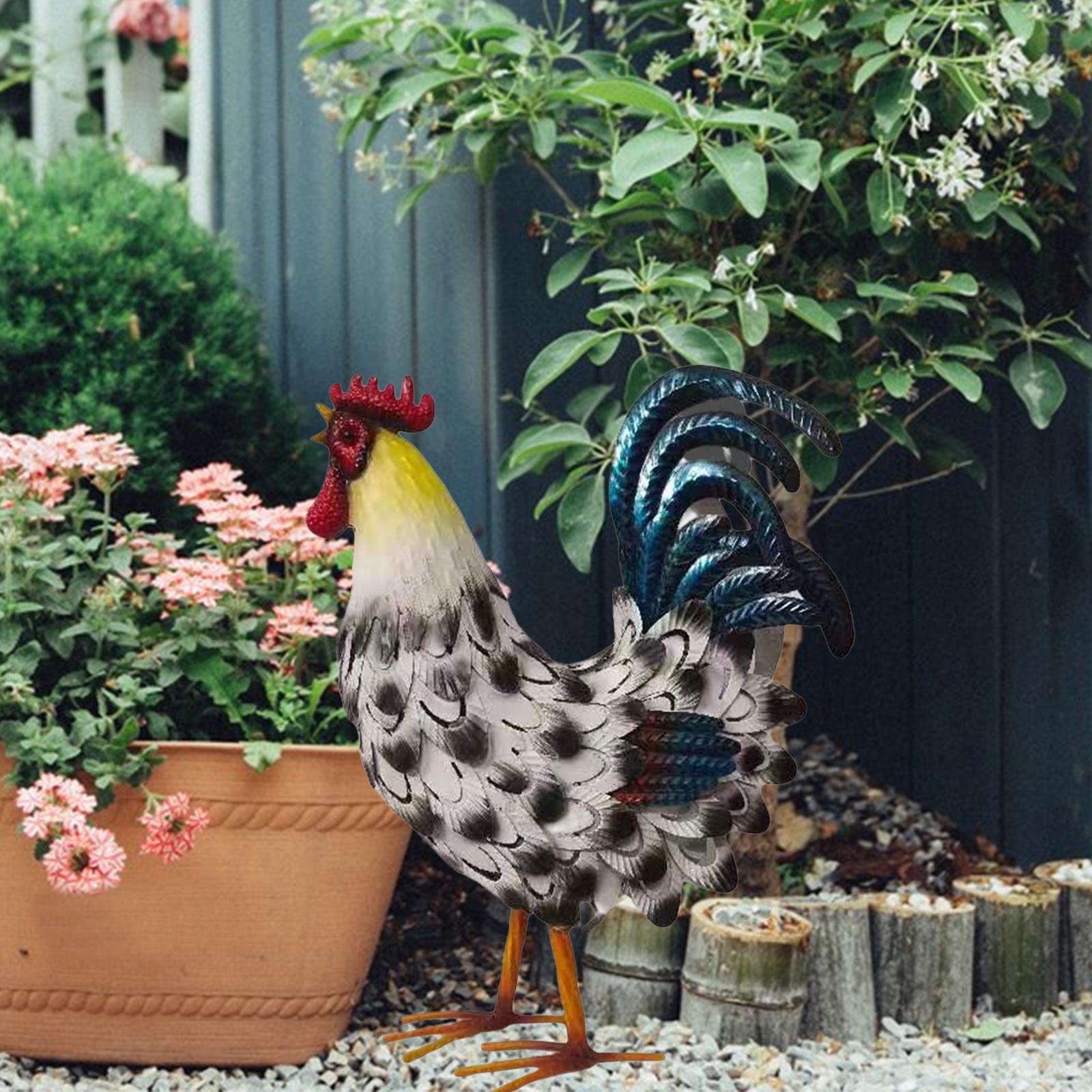 Metal Rooster Decoration Chick - đánh giá và giá Bonsai Garden Ideas