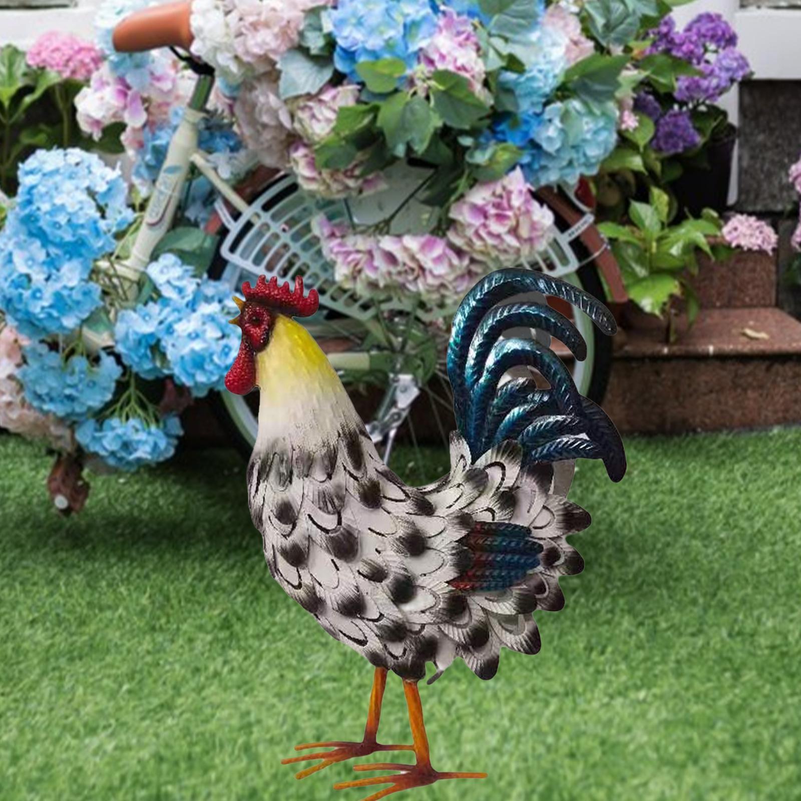 Metal Rooster Decoration Chick - đánh giá và giá Bonsai Garden Ideas