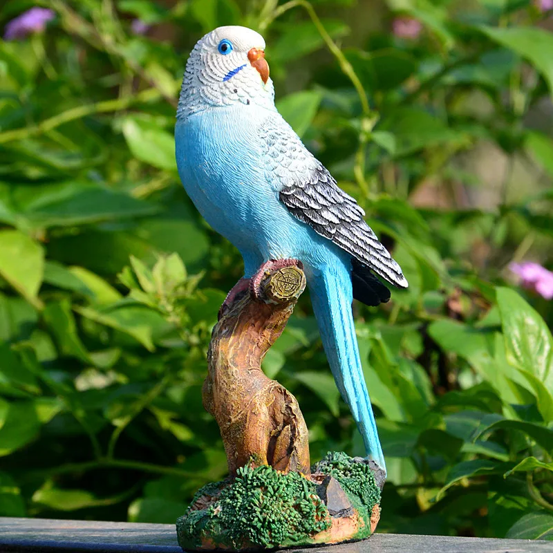 Resin Parrot Statue Ornament O - đánh giá và giá Bonsai Garden Wall