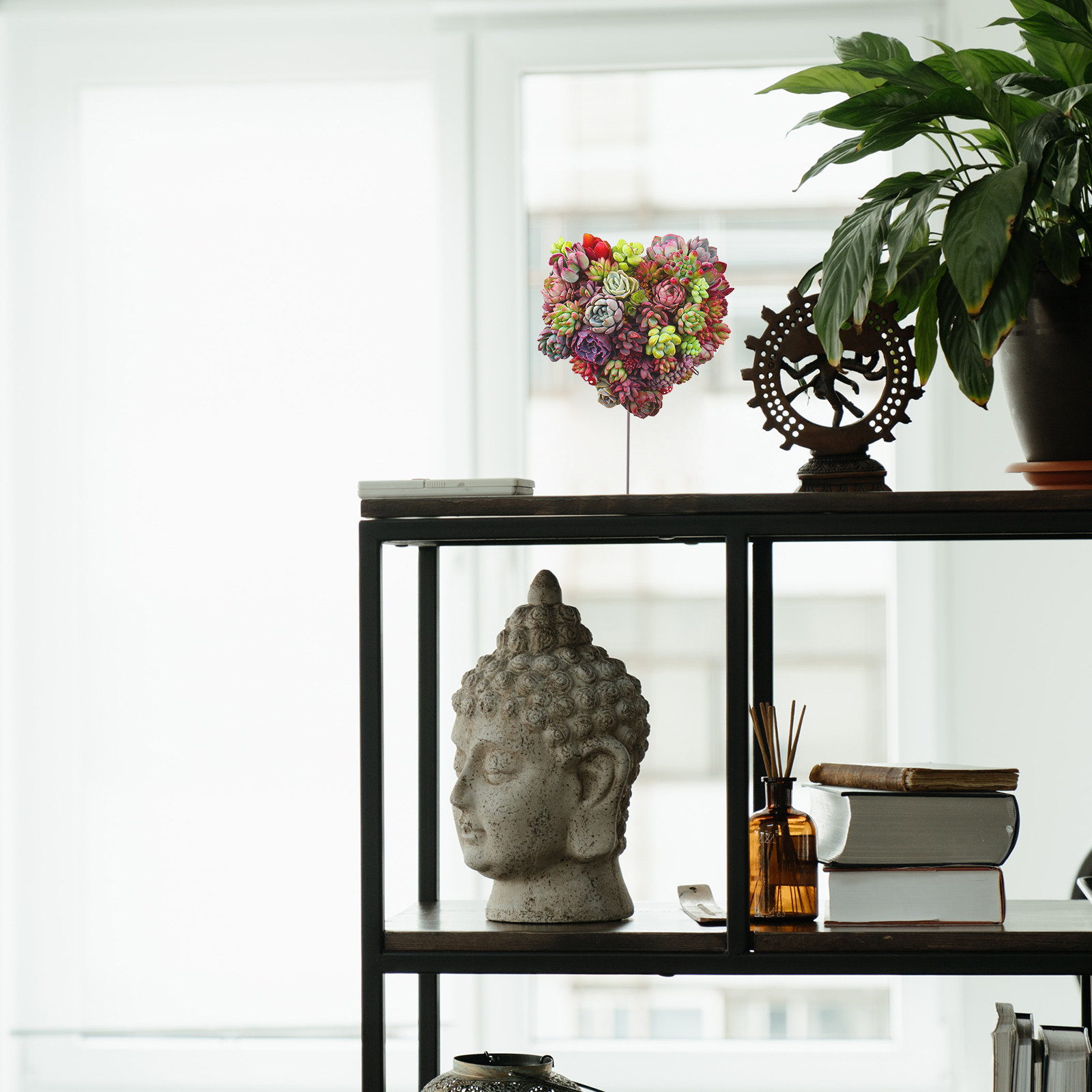 Iron Flower Frame Retro Three- - đánh giá và giá Bonsai Garden Wall