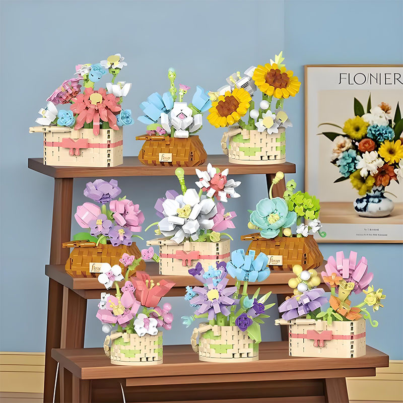 DIY Potted Rose Sunflower Plan - đánh giá và giá Bonsai Garden Lego Set