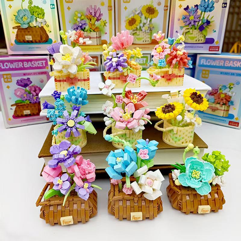DIY Potted Rose Sunflower Plan - đánh giá và giá Bonsai Garden Lego Set
