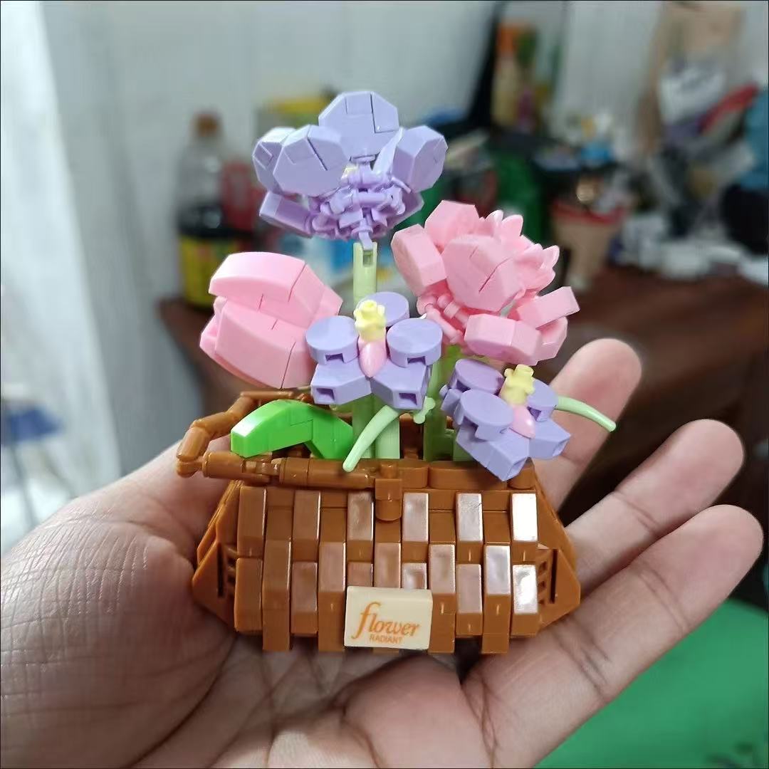 DIY Potted Rose Sunflower Plan - đánh giá và giá Bonsai Garden Lego Set