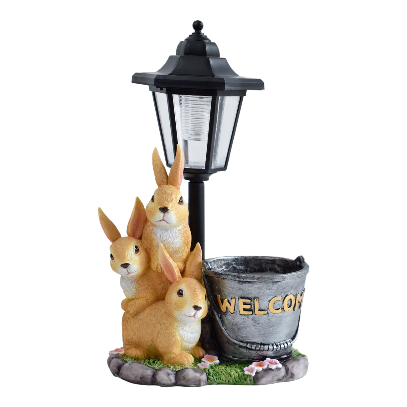 New rabbit solar garden light  - đánh giá và giá Landscape Bonsai Garden